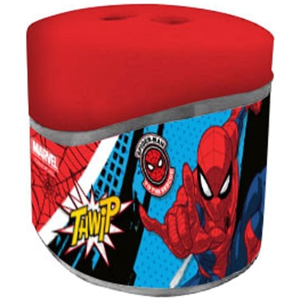 Σχολικη Ξυστρα Βαρελακι Spiderman Κοκκινη  - 000508030