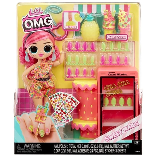 Κούκλα LOL Surprise OMG Studio Sweet Nails Pinky Pops - 503842-EUC