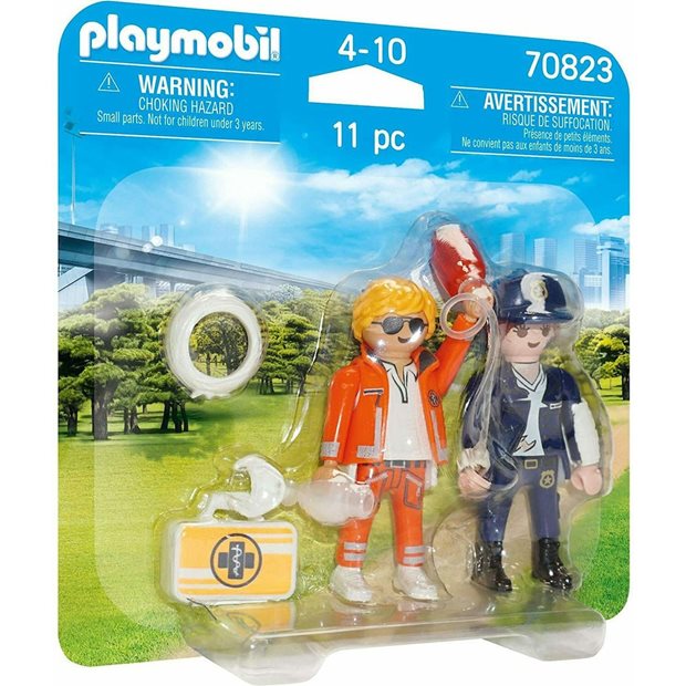 Playmobil City Life Duopack Διασώστης Και Αστυνομικός - 70823