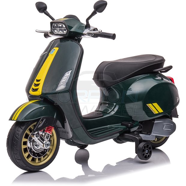 Ηλεκτροκίνητη Μηχανή Piaggio Vespa Sprint Racing 60s Original License 12V - Πράσινη | Skorpion Wheels - 5245052