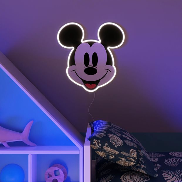 Λάμπα Neon LED Disney Το Πρόσωπο Του Mickey | YellowPop - YPDI-PFA-MIC