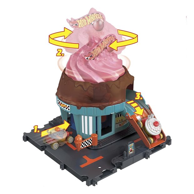 Hot Wheels City Πίστα Ice Cream Shop - HTN77