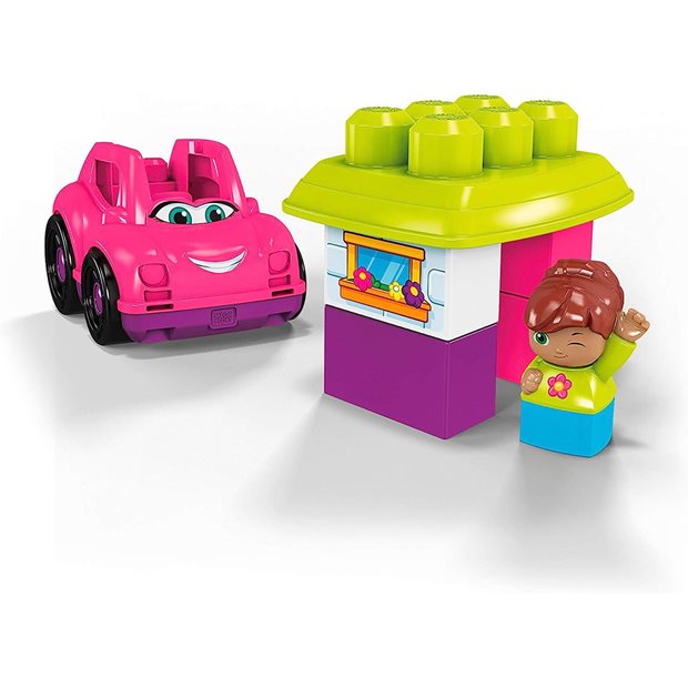Mega Bloks Catie Convertible Pink Car - GXX10