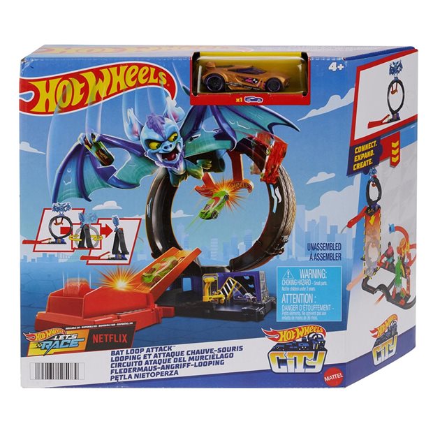 Hot Wheels Πίστα City Bat Loop Attack - HTN78