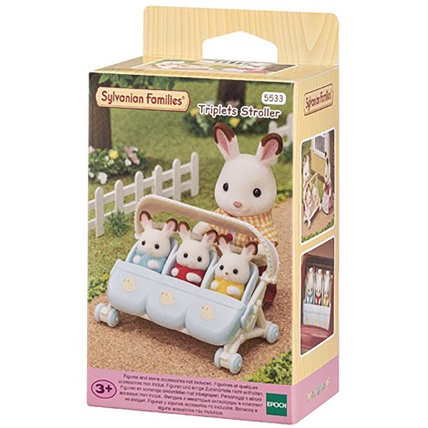 Sylvanian Families Triplets Stroller - 5533
