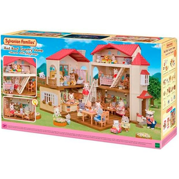 Sylvanian Families Red Roof Country Home Secret Attic Playroom - 5708