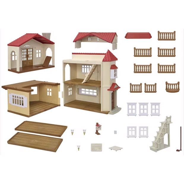 Sylvanian Families Red Roof Country Home Secret Attic Playroom - 5708