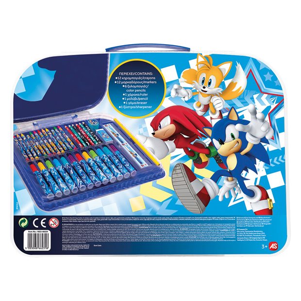 Σετ Ζωγραφικής Art Case Sonic The Hedgehog | As - 1023-66231