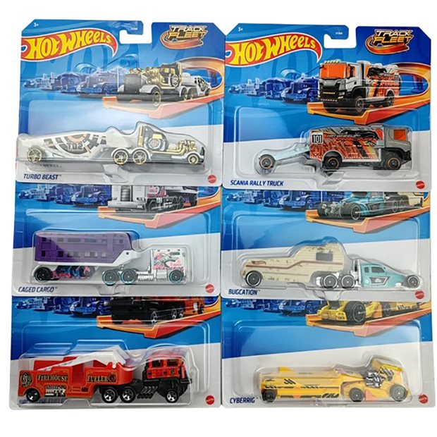 Hot Wheels Νταλικα Track Stars Σε Διαφορα Σχεδια - BFM60