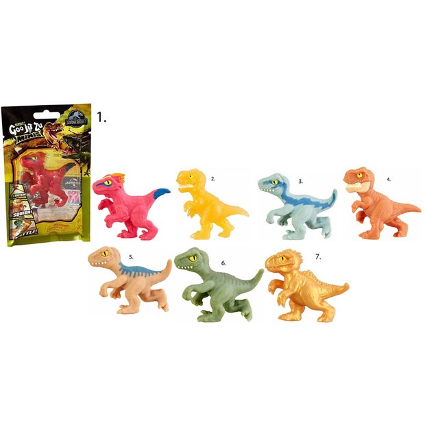 Φιγουρες Goo Jit Zu Jurassic World Minis Σε 7 Σχεδια - GJT27000