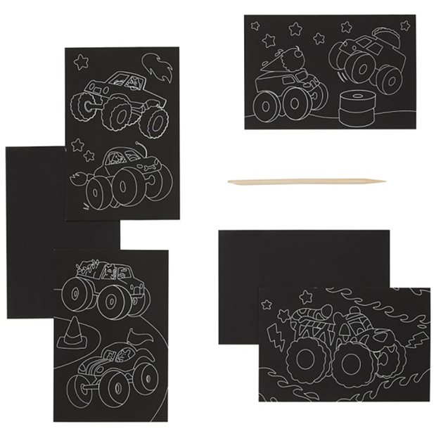 Mini Scratch & Scribble Monster Truck - 161-074