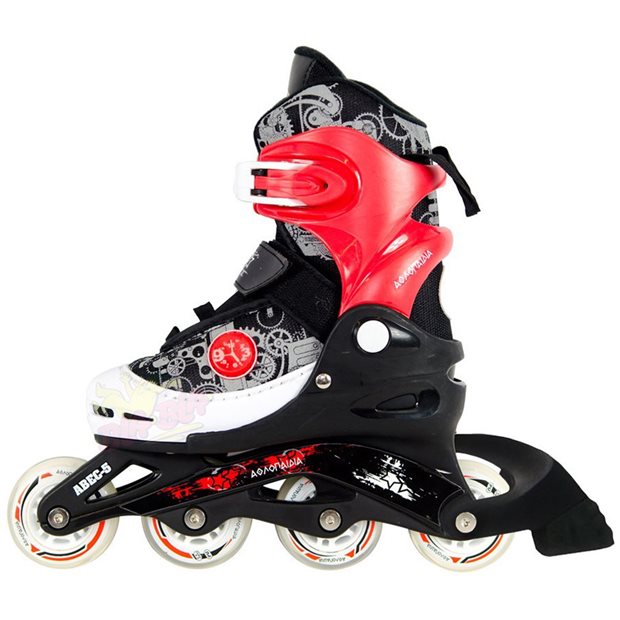 Αυξομειούμενα Πατίνια Inline Rollers Κόκκινο 38-41 - 002.1084/K/38