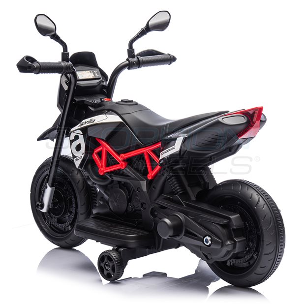Ηλεκτροκίνητη Μηχανή Aprilia Dorsoduro 900 Original License 6V - Μαύρη | Skorpion Wheels - 5245014