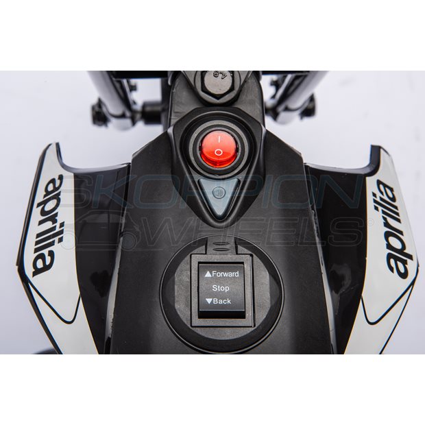 Ηλεκτροκίνητη Μηχανή Aprilia Dorsoduro 900 Original License 6V - Μαύρη | Skorpion Wheels - 5245014