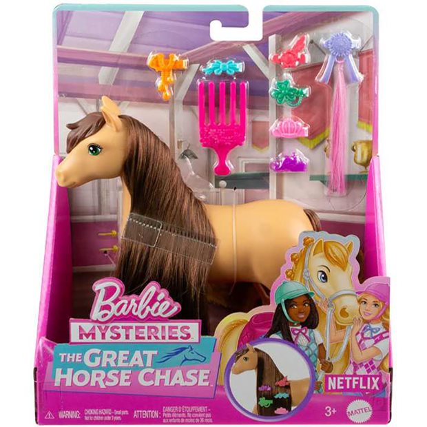 Barbie Mysteries The Great Horse Chase Pony Pepper Καστανά Μαλλιά - HXJ37