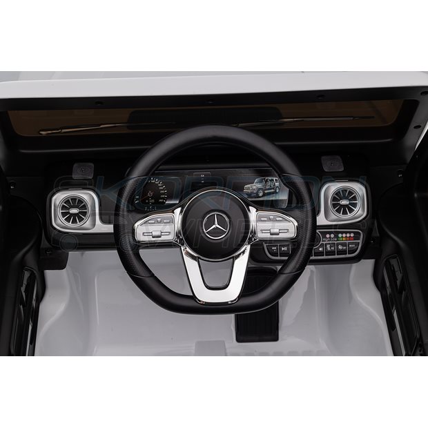 Ηλεκτροκίνητο Αυτοκίνητο Mercedes G500 Original License 12V - Λευκό | Skorpion Wheels - 5246065