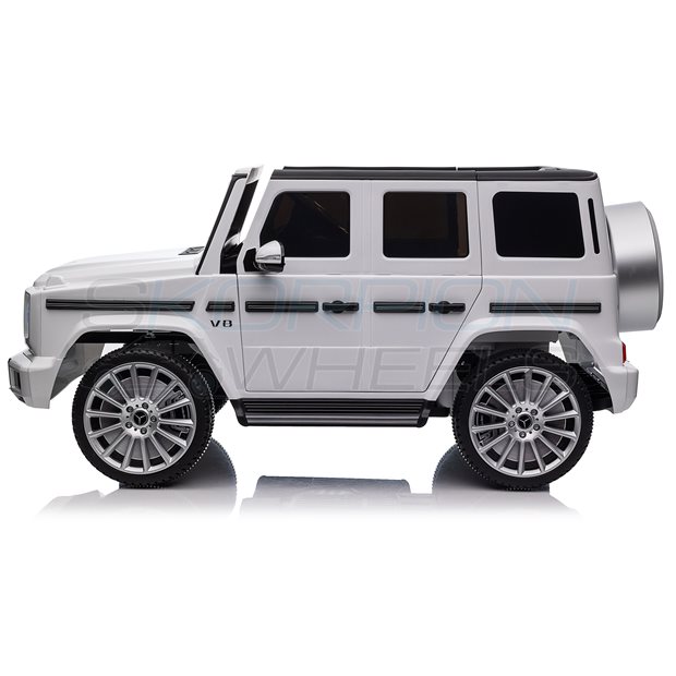 Ηλεκτροκίνητο Αυτοκίνητο Mercedes G500 Original License 12V - Λευκό | Skorpion Wheels - 5246065