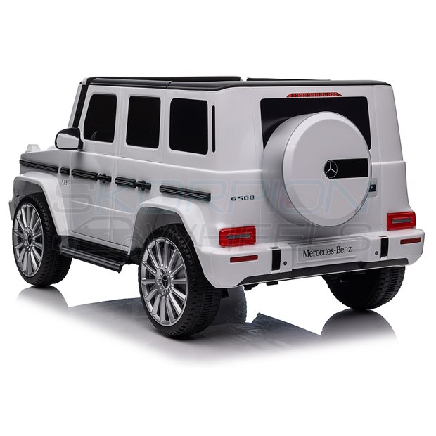 Ηλεκτροκίνητο Αυτοκίνητο Mercedes G500 Original License 12V - Λευκό | Skorpion Wheels - 5246065