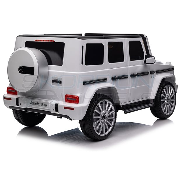 Ηλεκτροκίνητο Αυτοκίνητο Mercedes G500 Original License 12V - Λευκό | Skorpion Wheels - 5246065
