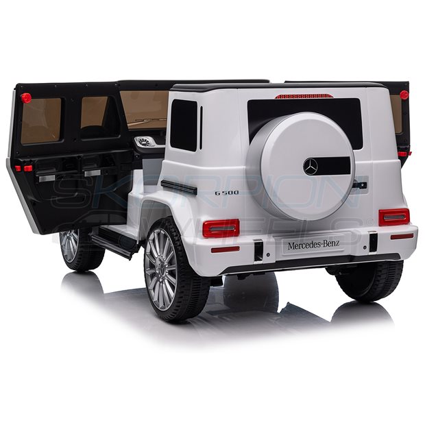Ηλεκτροκίνητο Αυτοκίνητο Mercedes G500 Original License 12V - Λευκό | Skorpion Wheels - 5246065