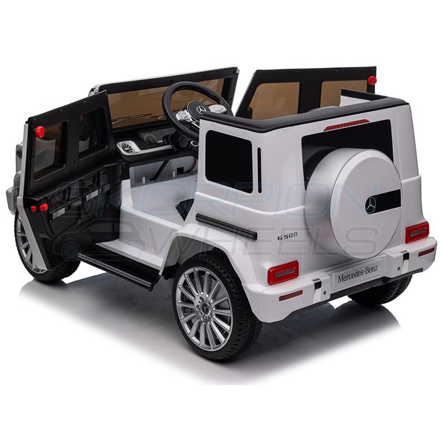Ηλεκτροκίνητο Αυτοκίνητο Mercedes G500 Original License 12V - Λευκό | Skorpion Wheels - 5246065