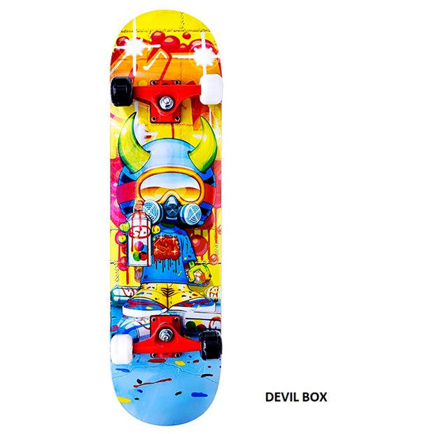 Τροχοσανιδα Skateboards Αθλοπαιδια Στενη Απλη 3Α Devil Box - 001.5135