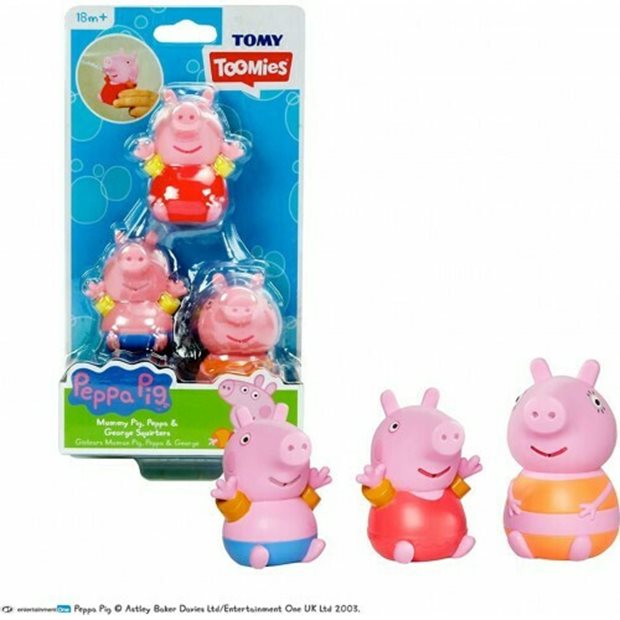 Παιχνίδι Μπάνιου Οικογένεια Peppa Pig Squirters Daddy Pig - 1000-73105