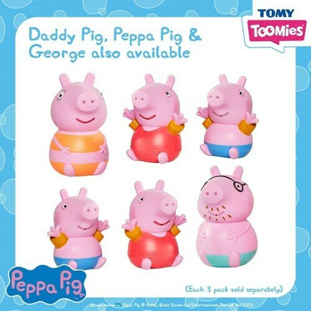 Παιχνίδι Μπάνιου Οικογένεια Peppa Pig Squirters Daddy Pig - 1000-73105