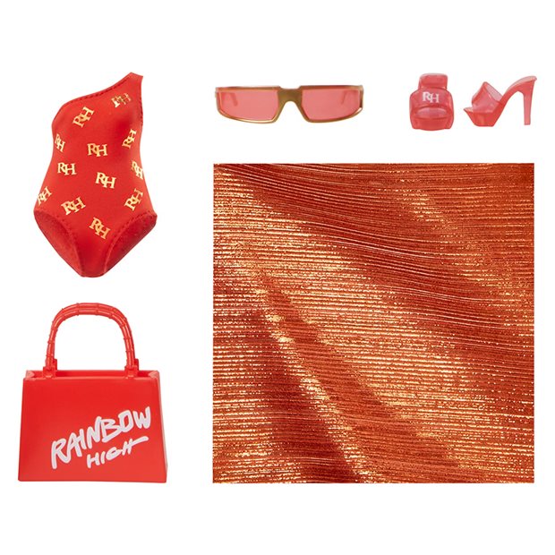 Κούκλα Rainbow High Swim & Style Ruby - 507277-EUC