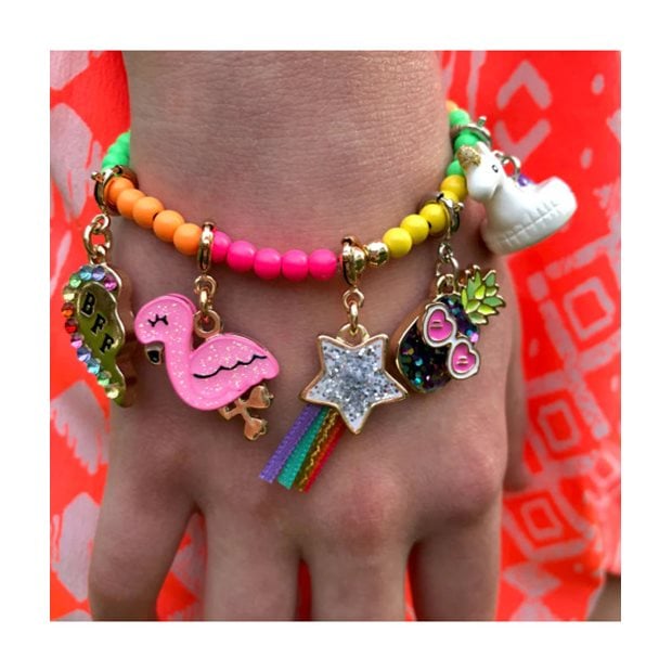 Charm it! Gold Glitter Flamingo - Γουράκι Σε Σχήμα Φλαμίνγκο - CT02-06