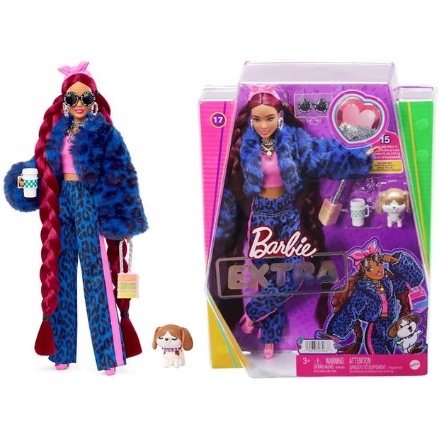 Barbie Extra Blue Leopard Track Suit - HHN09