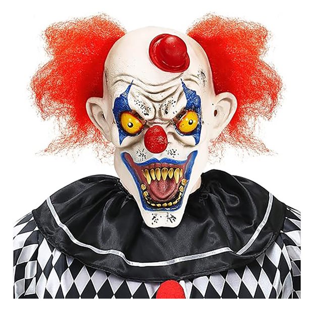 Αποκριάτικη Μάσκα Με Μαλλιά Killer Clown - 05402