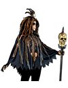 Αποκριάτικη Στολή Ενηλίκων Πόντσο Ιέρειας Voodoo OS - 48155