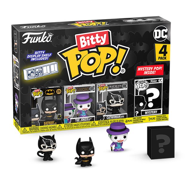Dc Batman S1 Batman 85th Anniversary Funko Bitty Pop! 4-Pack - 81174