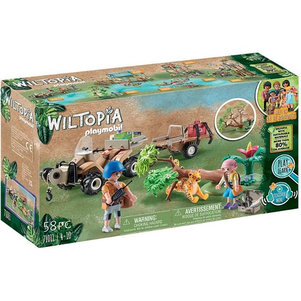 Playmobil Wiltopia Φροντιστες Ζωων με Εξερευνητικο Οχημα - 71011