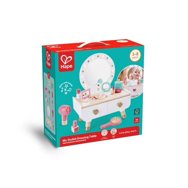 Ξύλινο My Stylish Dressing Table Hape Role Play - E3219A