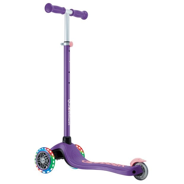 Παιδικό Πατίνι Globber Primo Plus Lights Σκούρο Μωβ - 442-603-4