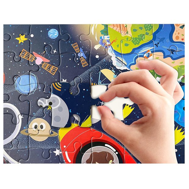 Παιδικό Παζλ Δαπέδου 96pcs Διάστημα - 70723258