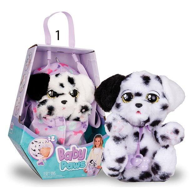 Λούτρινα Διαδραστικά Σκυλάκια Baby Paws W2 Σε 3 Σχέδια - 1607-92552