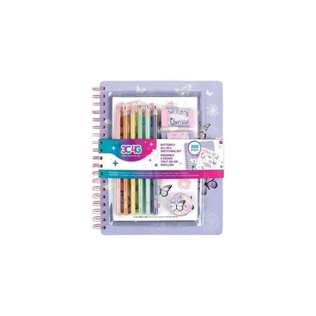 Ζωγραφική | Butterfly All-In-1 Sketching Set - 12025