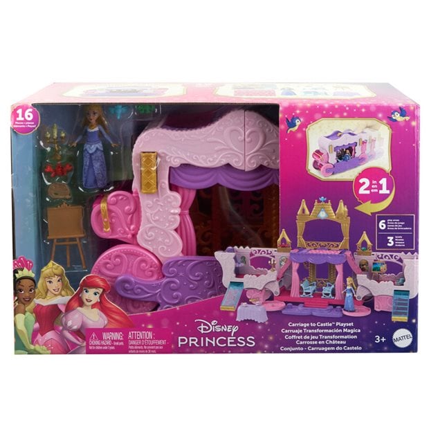 Άμαξα Καστράκι Σετ Disney Princess 2 Σε 1 - HWX17