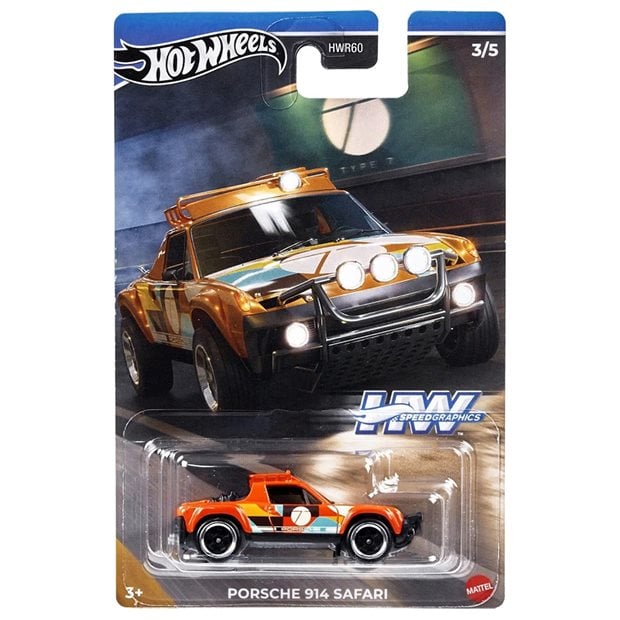 Αυτοκινητάκι Hot Wheels Porsche 914 Safari Speed Graphics - HRT06