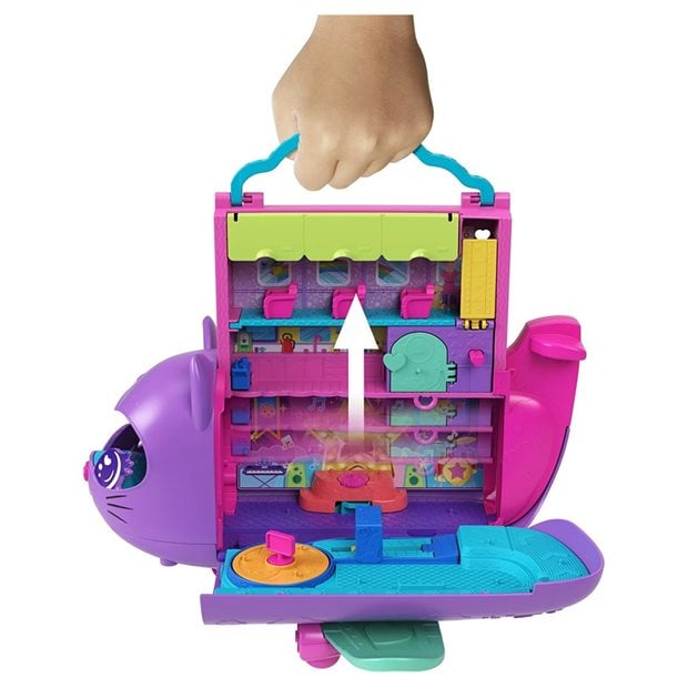 Polly Pocket Kitty Airways Σετ Αεροπλάνο Γατάκι - HWP19