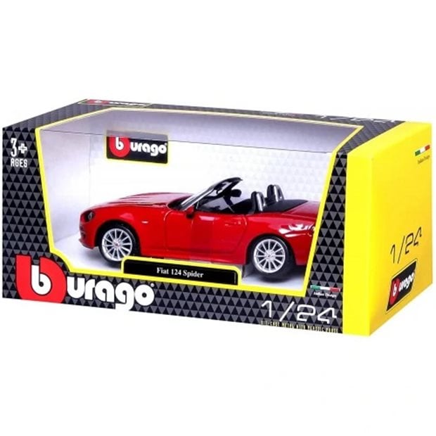 Αυτοκινητάκι Μεταλλικό Fiat Plus Spider 124 Red - 18-21083
