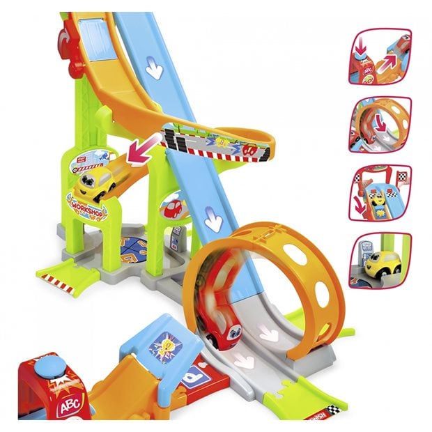 Πίστα Πύργος ABC Jays Jump & Fun Με 2 Αυτοκινητάκια - 204117002