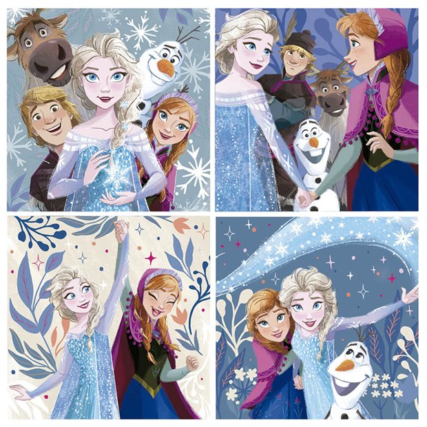 Παιδικό Παζλ 4x12-16-20-25pcs Frozen - 19735