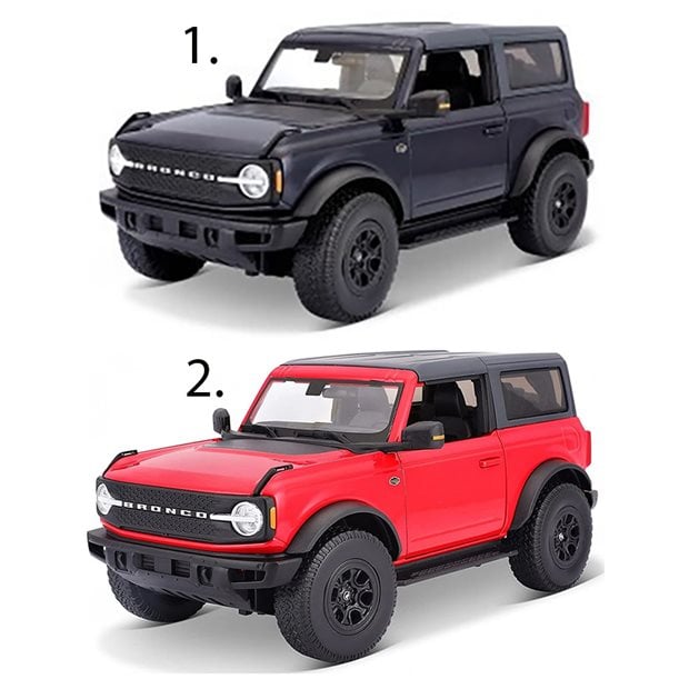 Αυτοκινητάκι Maisto Ford Bronco Wildtrack 1:18 Σε 2 Χρώματα - 31456