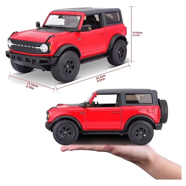 Αυτοκινητάκι Maisto Ford Bronco Wildtrack 1:18 Σε 2 Χρώματα - 31456