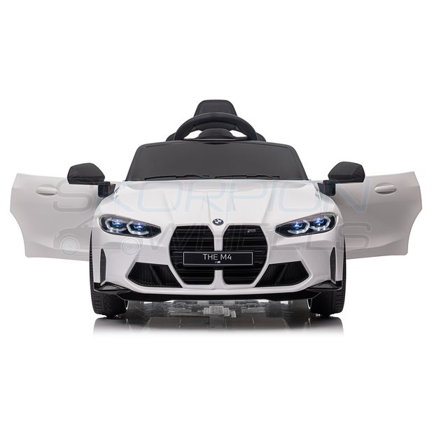 Ηλεκτροκίνητο Αυτοκίνητο BMW M4 Original License 12V - Λευκό | Skorpion Wheels - 5246006