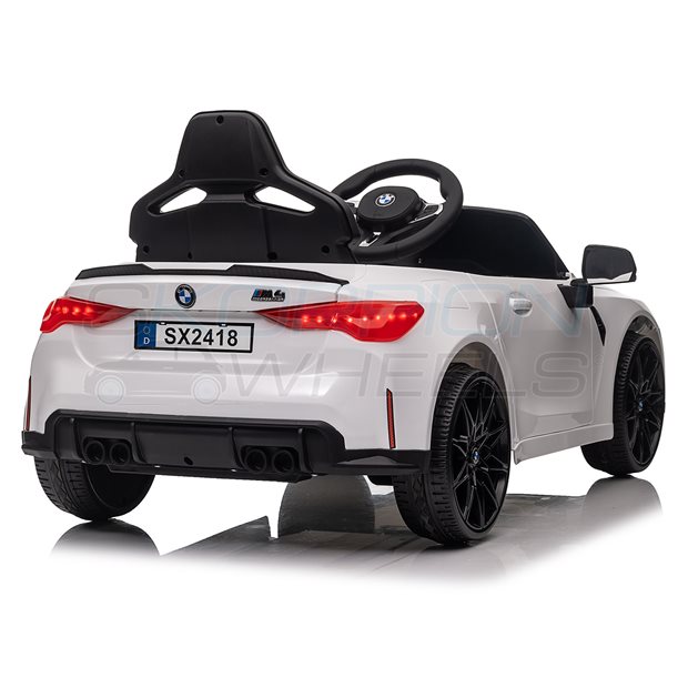 Ηλεκτροκίνητο Αυτοκίνητο BMW M4 Original License 12V - Λευκό | Skorpion Wheels - 5246006